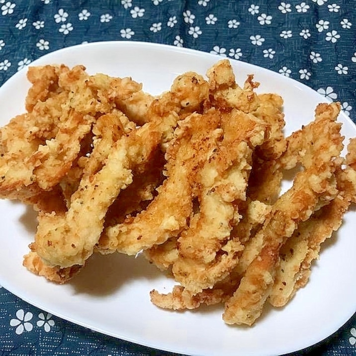 鶏ムネ肉で作るスティックチキン